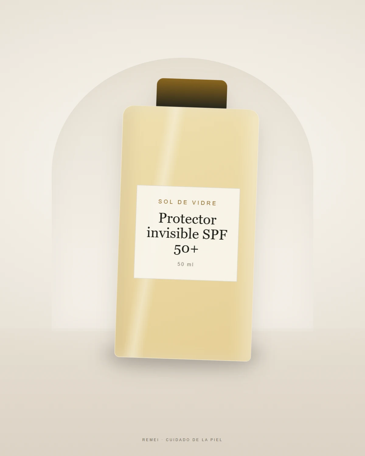 Protector solar invisible SPF 50+ de Sol de Vidre en tubo de 50 ml