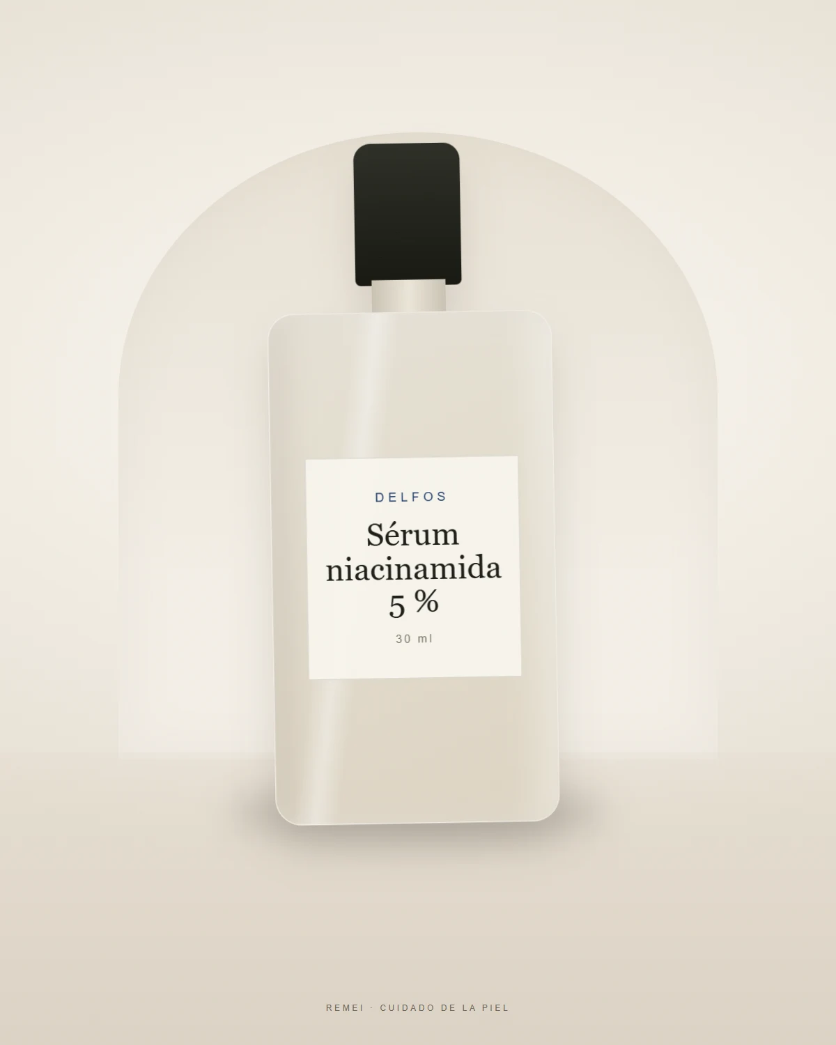 Sérum de niacinamida al 5 % de Delfos en frasco de 30 ml
